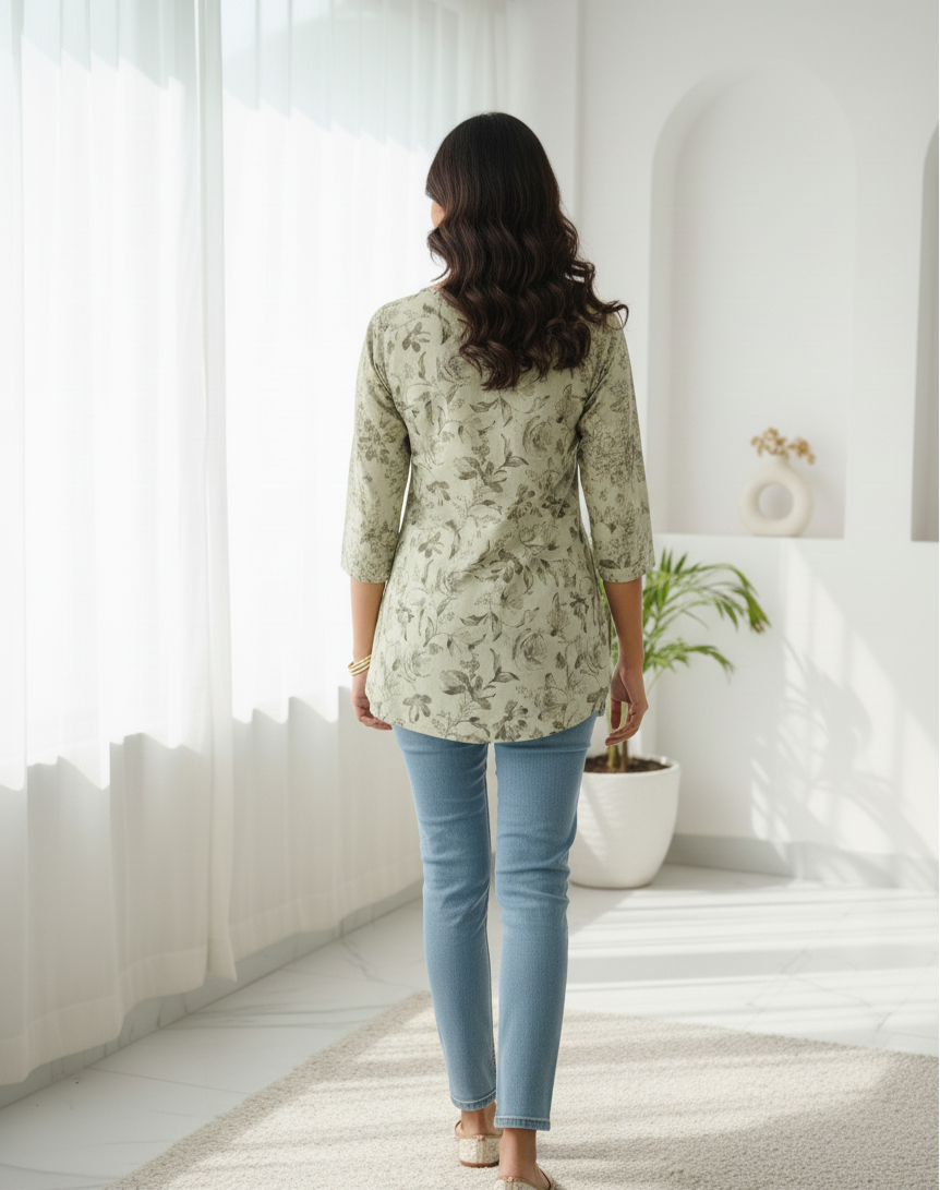 Women’s Cotton Jaipuri Leaf Print Top – Wholesale Manufacturer Collection