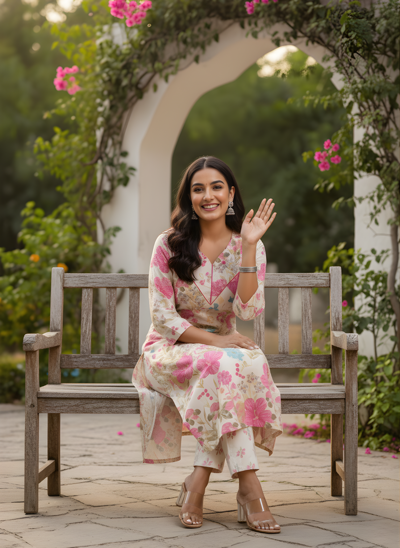 Ladies floral kurta set exporter India