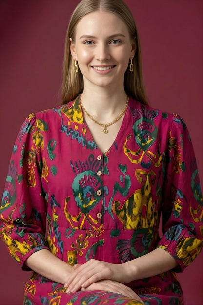 women wear wholesale manufacturer India boutique cotton midi dress