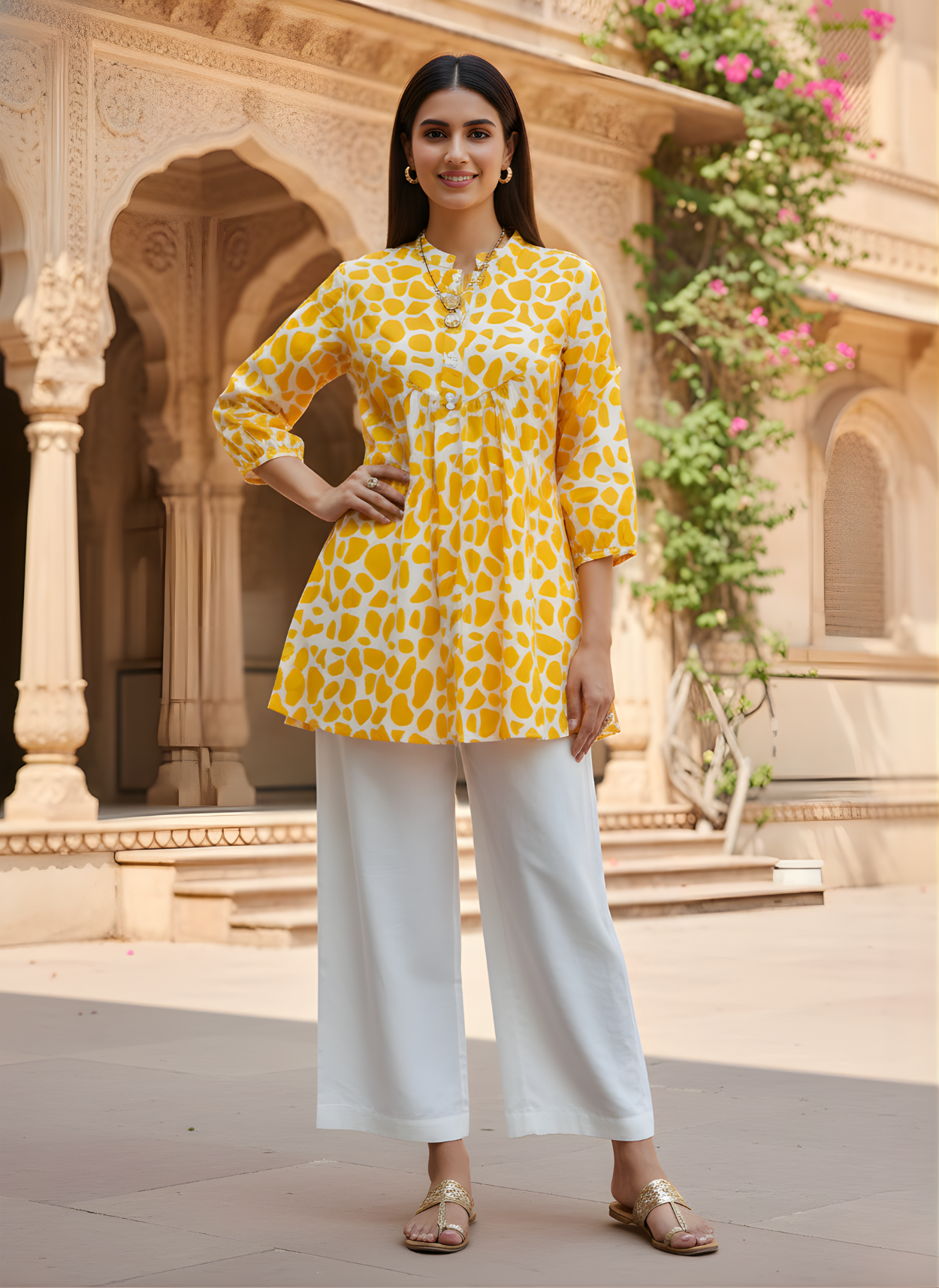 Ladies cotton ethnic top wholesale