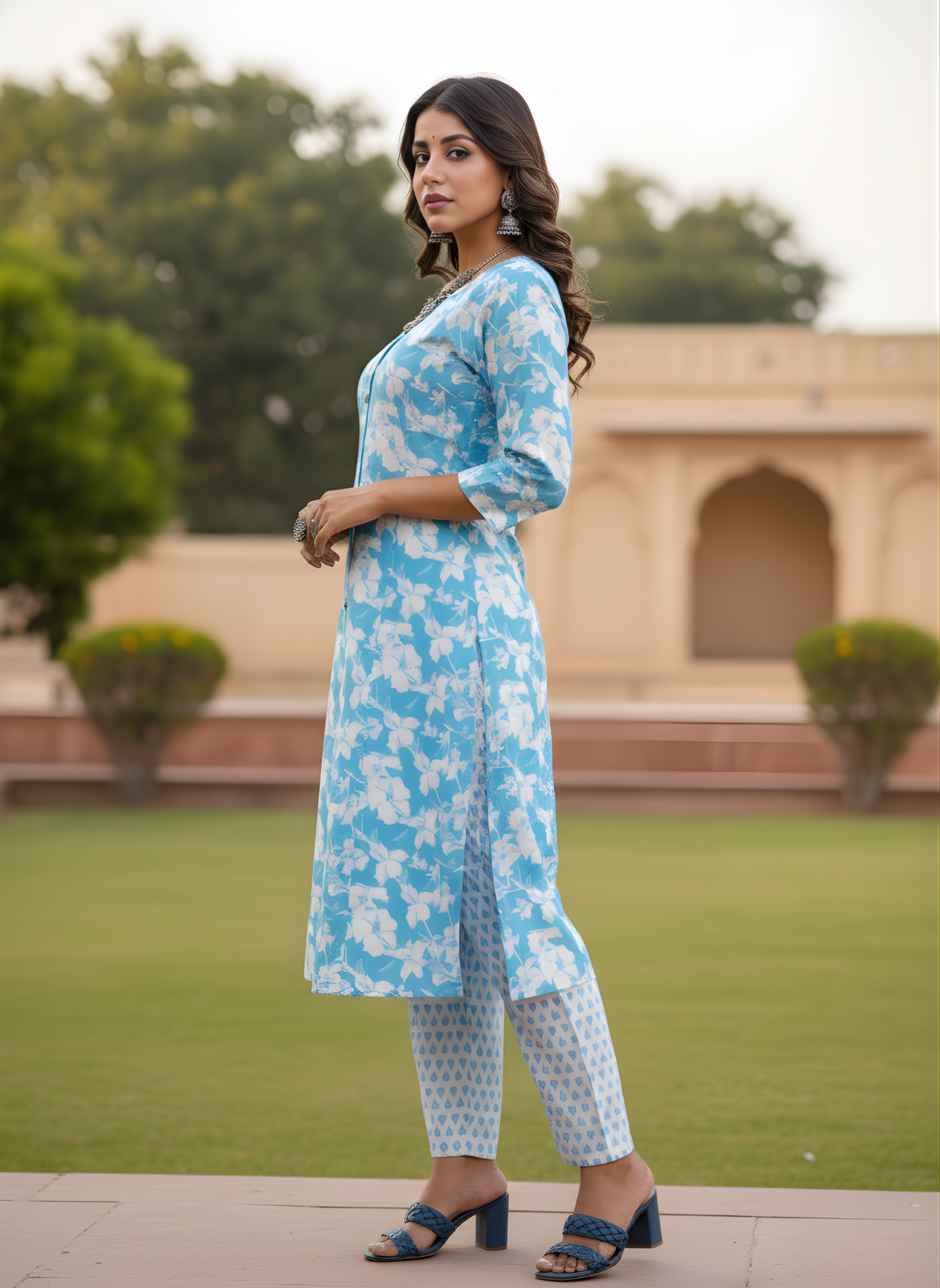 Printed cotton kurta set for retailers