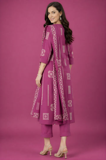 women wear wholesale manufacturer India navy cotton kurta set