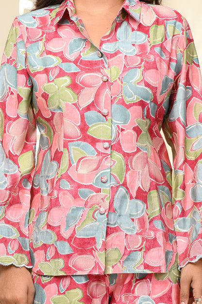 Pure Modal Chanderi Floral Women Cord Set – Premium Wholesale Collection