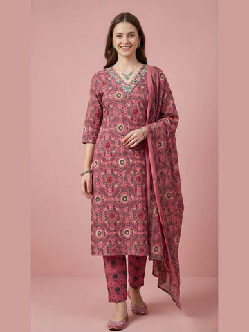 women wear wholesale manufacturer India printed cotton kurti set