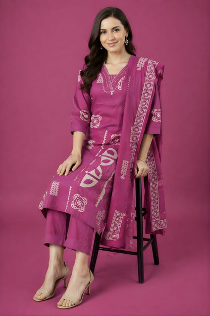 cotton kurti wholesale manufacturer India navy embroidered kurta set