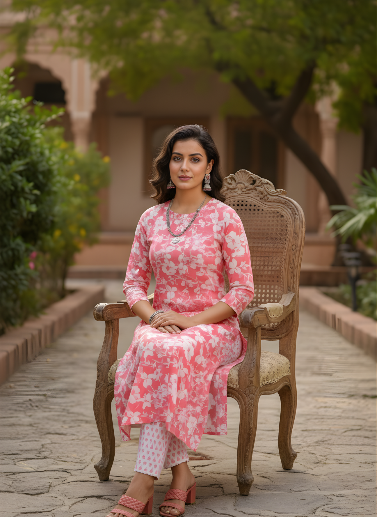 Neelufer Creation pure cotton printed kurta set