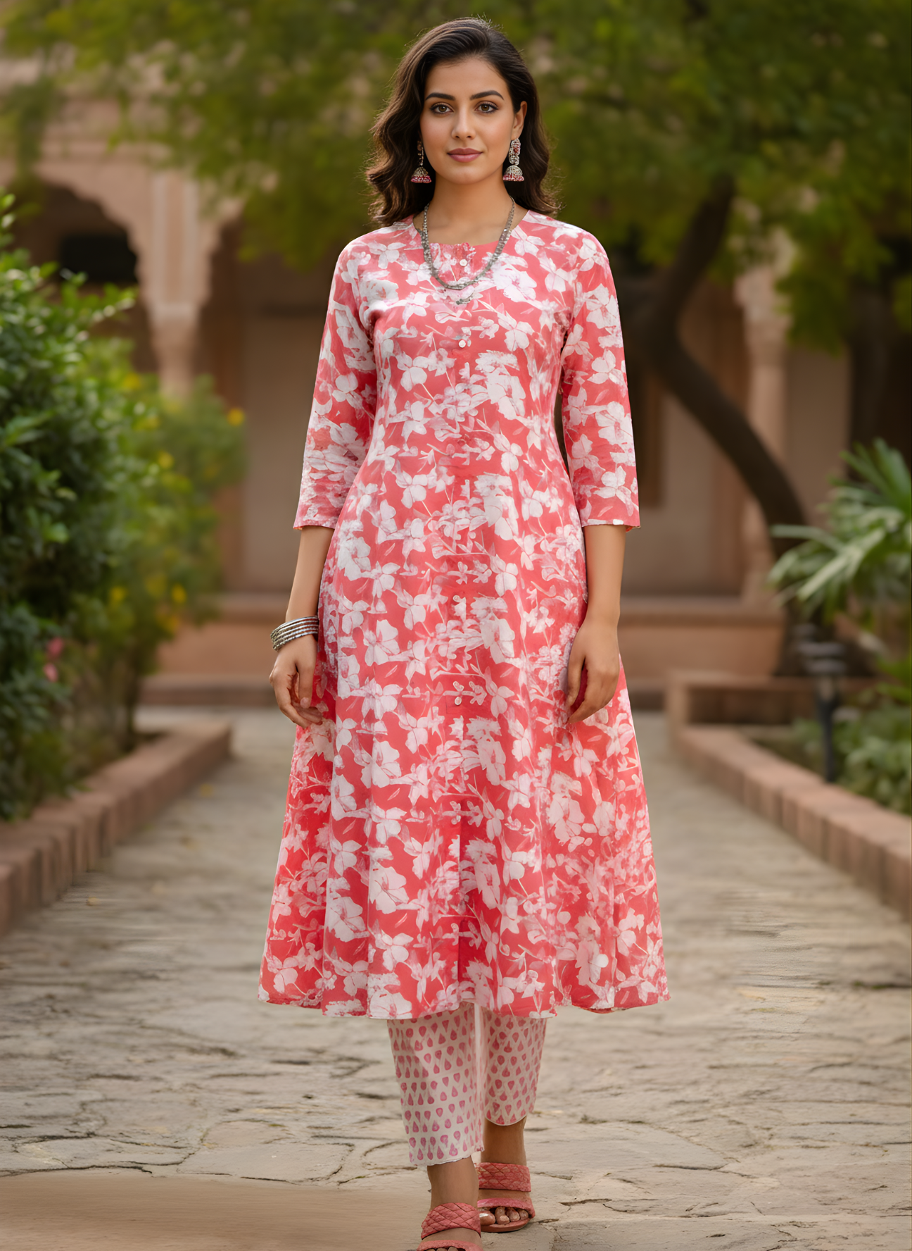 Neelufer Creation pure cotton printed kurta set