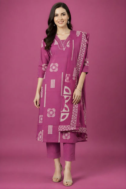 Indian ethnic wear manufacturer magenta cotton kurti wholesale supplier
