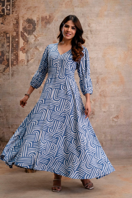 1.Neelufer Creation staple rayon printed dress front view. 
2.Neelufer Creation women rayon dress wholesale.
3.Neelufer Creation printed rayon dress manufacturer India.
4.Neelufer Creation V-neck rayon dress design.
5.Neelufer Creation ladies rayon dress for retailers.
6.Neelufer Creation flared rayon dress women.
7.Neelufer Creation premium rayon fabric dress detail.
8.Neelufer Creation ready to dispatch rayon dress.
9.Neelufer Creation women dress bulk buyer supply.