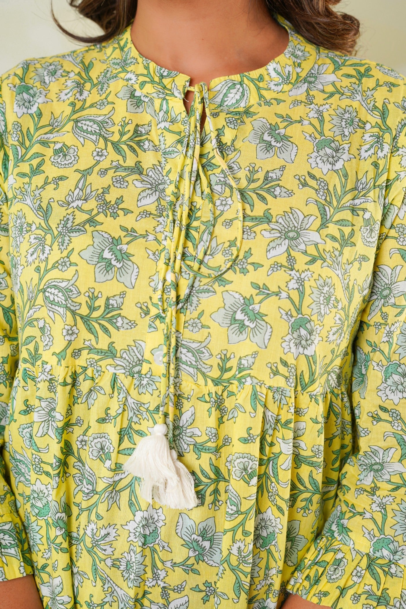 Indian women wear cotton midi dress manufacturing