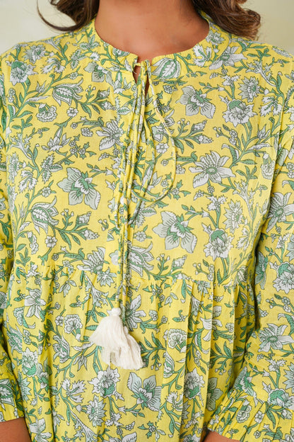 Indian women wear cotton midi dress manufacturing