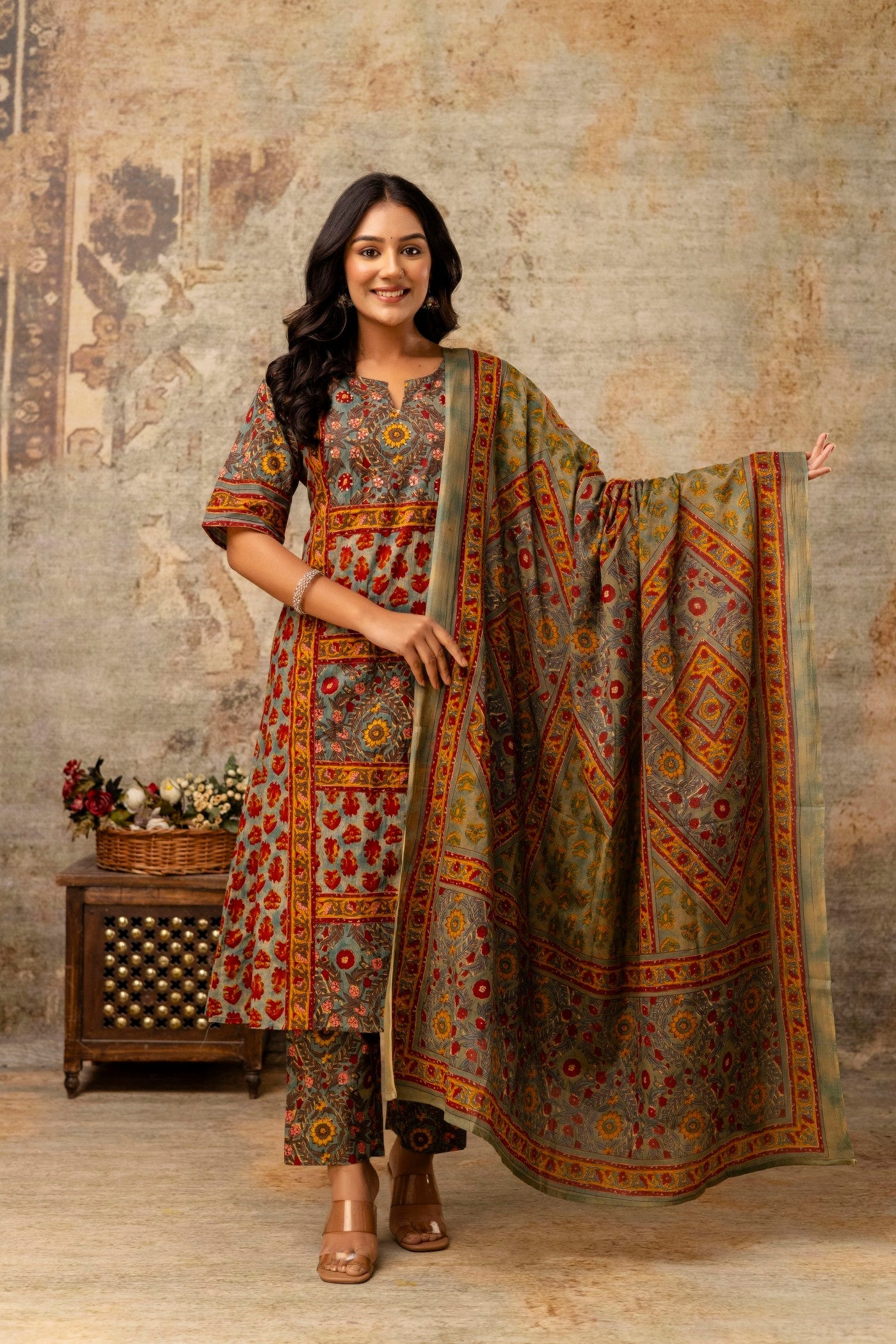 Cotton ethnic wear for Indian women