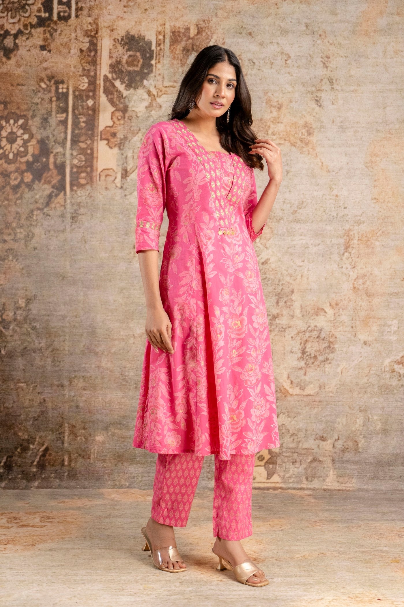 Straight fit cotton kurta pant set wholesale