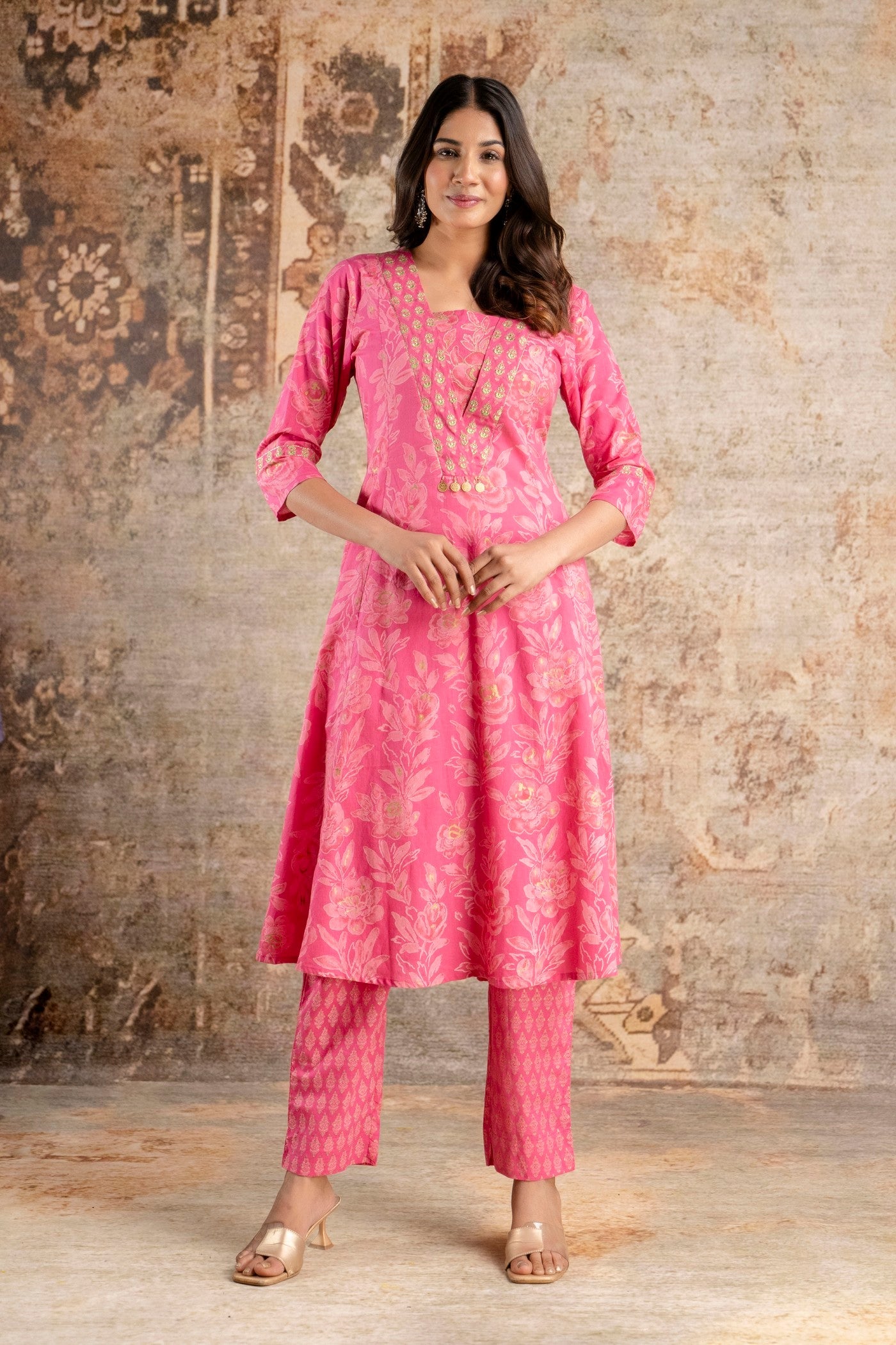 Ladies cotton kurta set daily wear