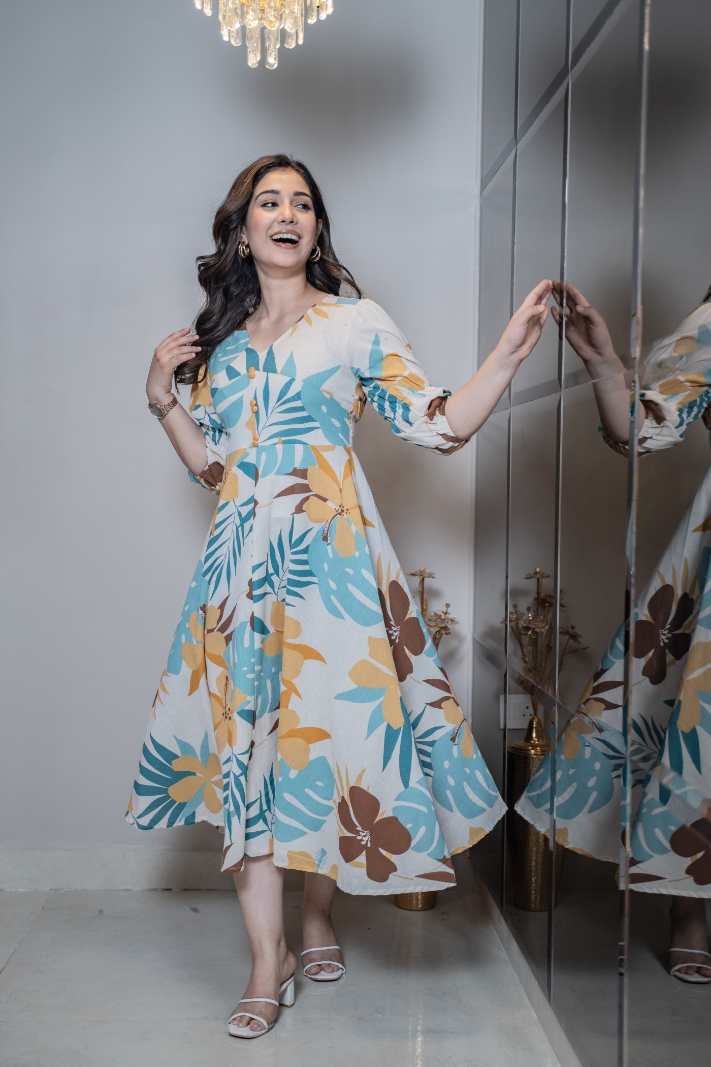 Ethnic Jaipuri cotton dress online