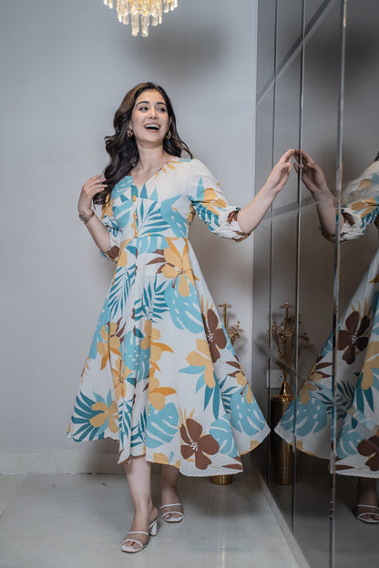 Ethnic Jaipuri cotton dress online