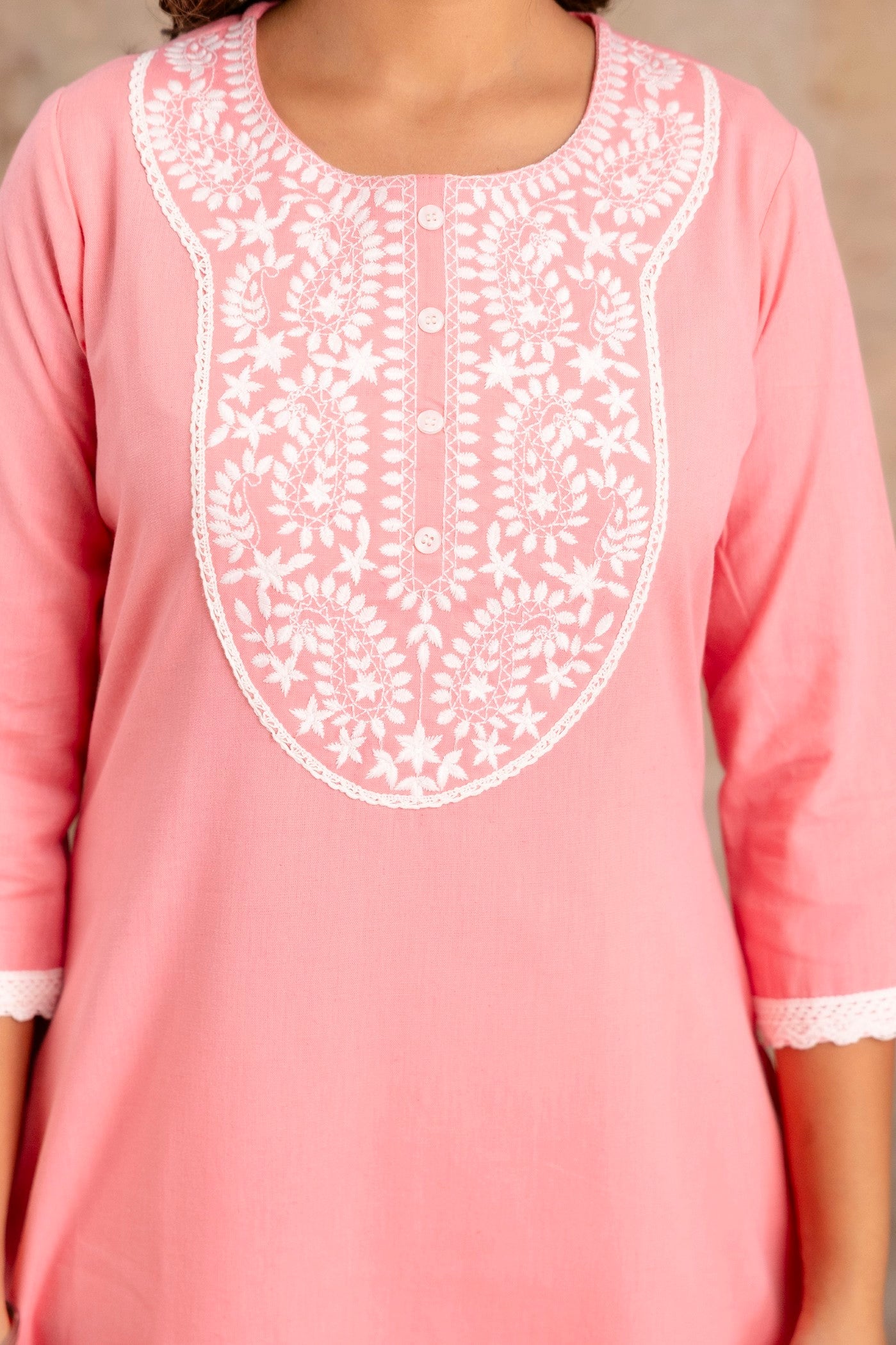 Festive cotton kurta pant set