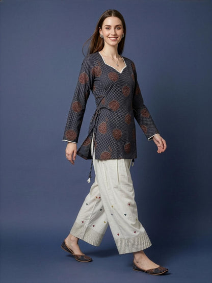 Neelufer Creation Pure Cotton Kurti Wholesale Manufacturer India Grey Collection
