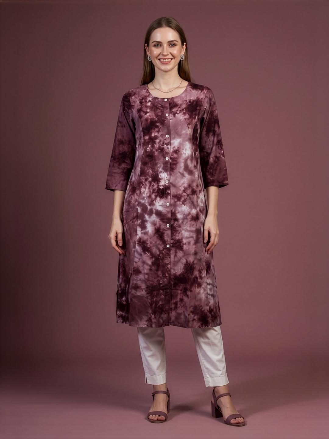 Neelufer Creation women wear manufacturer Brown cotton kurti