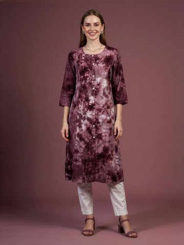 Neelufer Creation women wear manufacturer Brown rayon kurti