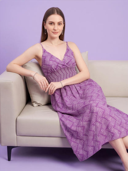 Neelufer Creation women wear manufacturer cotton midi dress