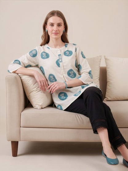 Wholesale women clothing manufacturer India printed cotton top