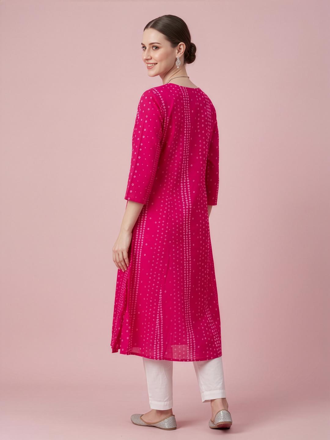 Bulk cotton kurti supplier Jaipur eco friendly printed cotton kurti