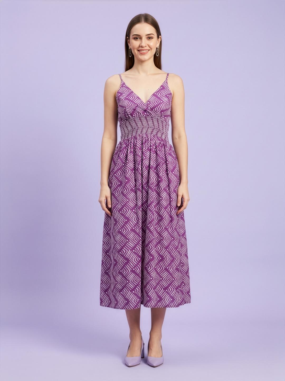 Women wear manufacturer Jaipur premium cotton midi dress