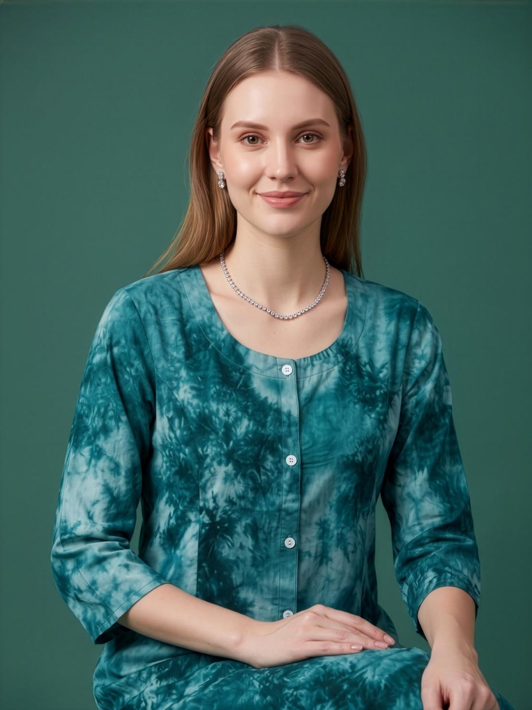 Cotton kurti wholesale manufacturer India teal green cotton kurta