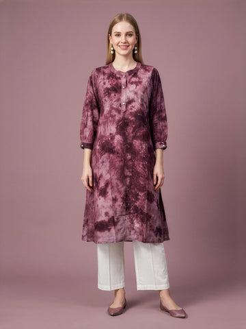 Brown Printed Rayon Kurta Set Cotton Palazzo Wholesale Manufacturer India