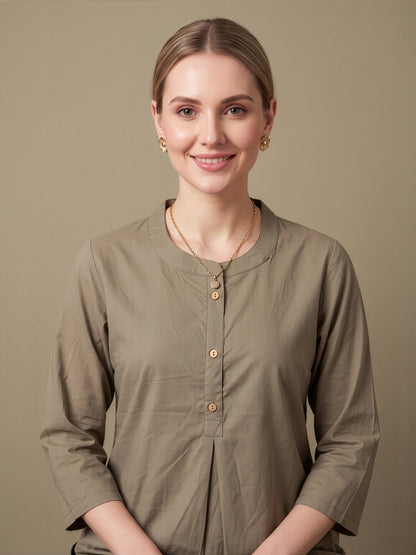 Beige Cotton Top Wholesale Supplier India