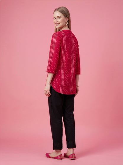 Red cotton top for women wholesale supplier India