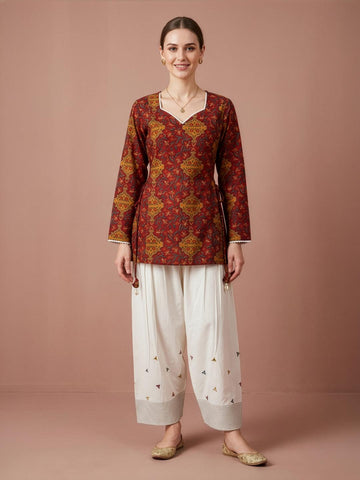 Women Wear Wholesale Manufacturer India Pure Cotton Printed Farshi Salwar Set