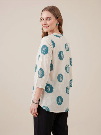 Blue cotton flex top for women wholesale supplier India