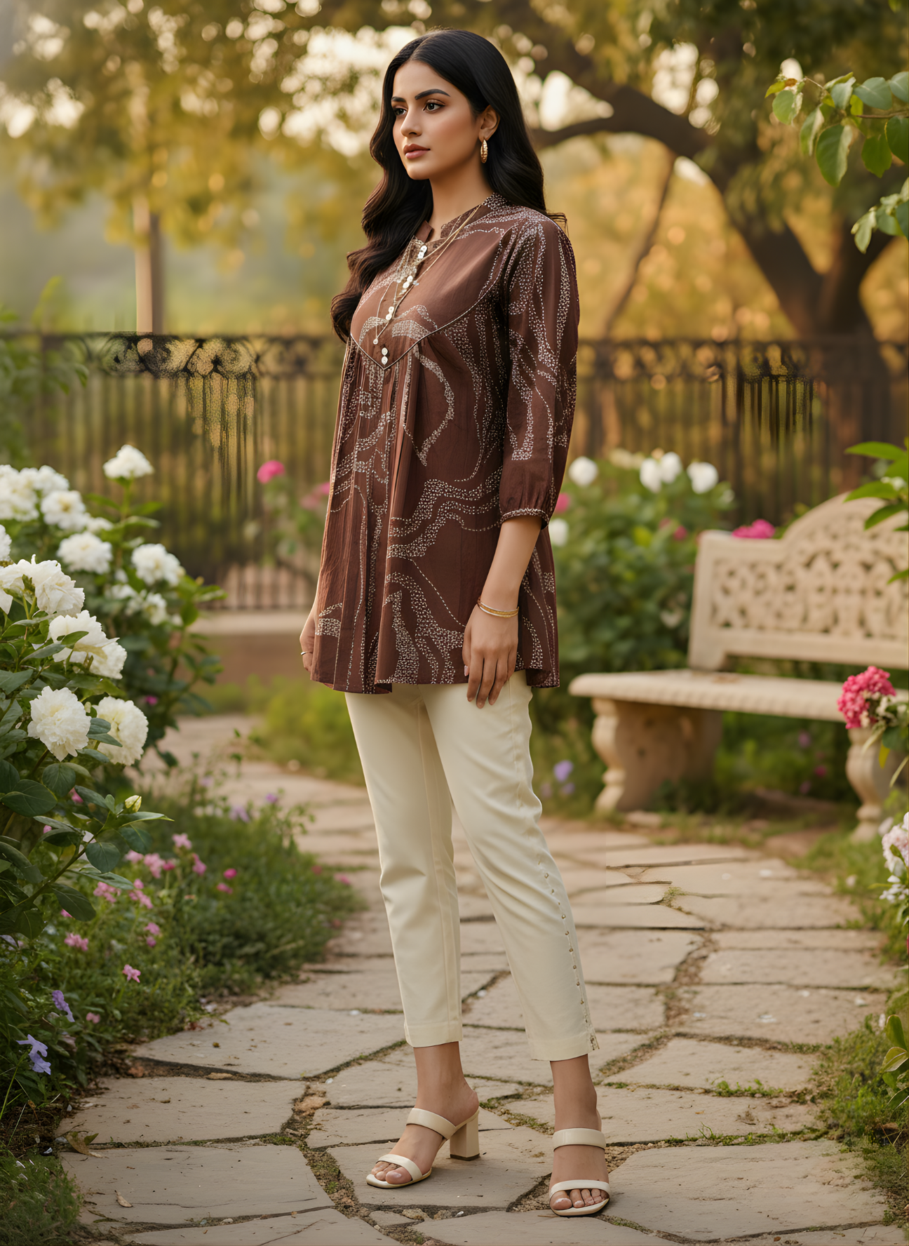Neelufer Creation rustic Jaipuri cotton top