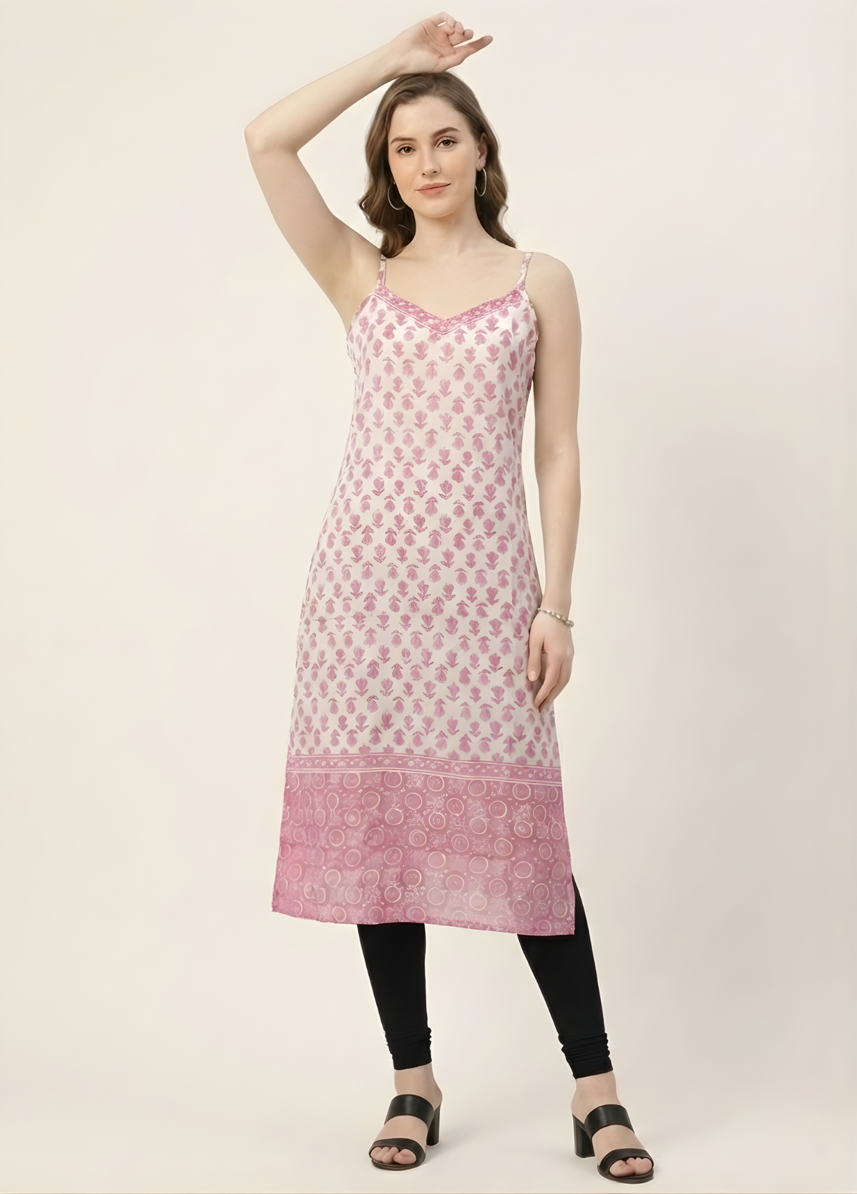 Soft Pink Printed Mul Cotton Kurti – Wholesale Manufacturer for Women’s Summer Wear