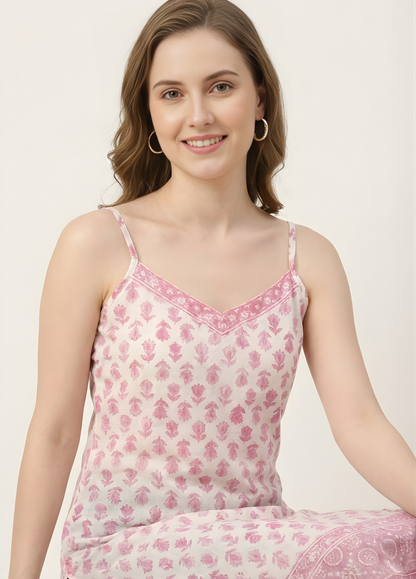 Soft Pink Printed Mul Cotton Kurti – Wholesale Manufacturer for Women’s Summer Wear
