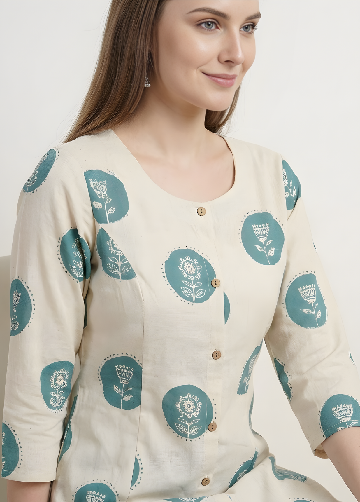 Printed cotton kurti for wholesale