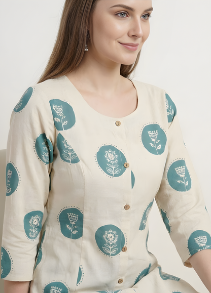 Printed cotton kurti for wholesale