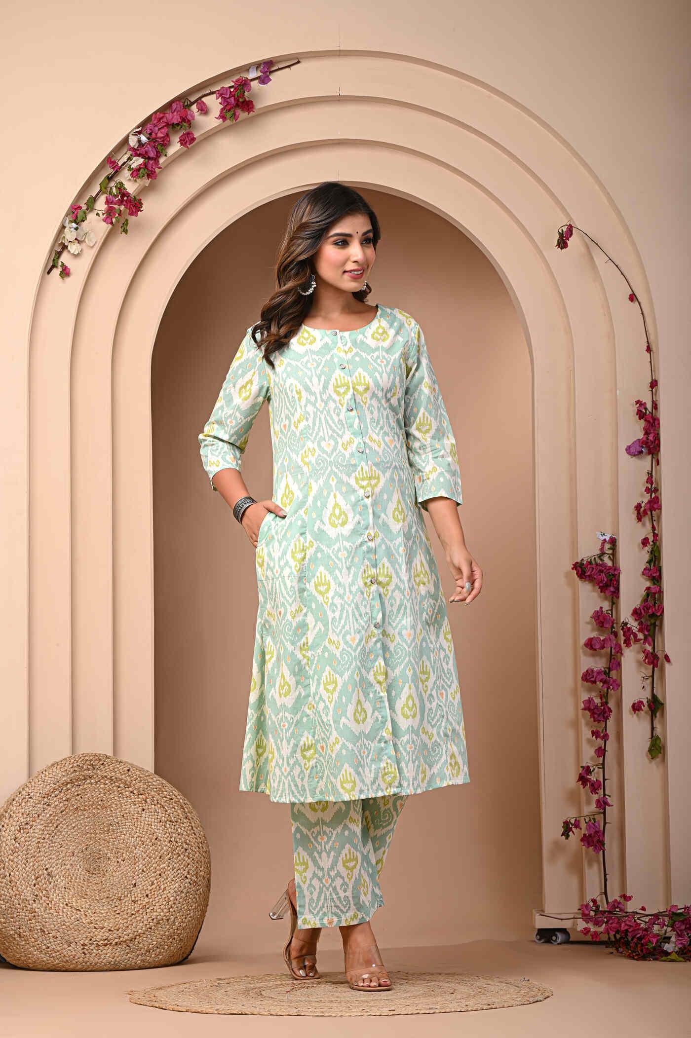 Women cotton kurta palazzo set wholesale manufacturer