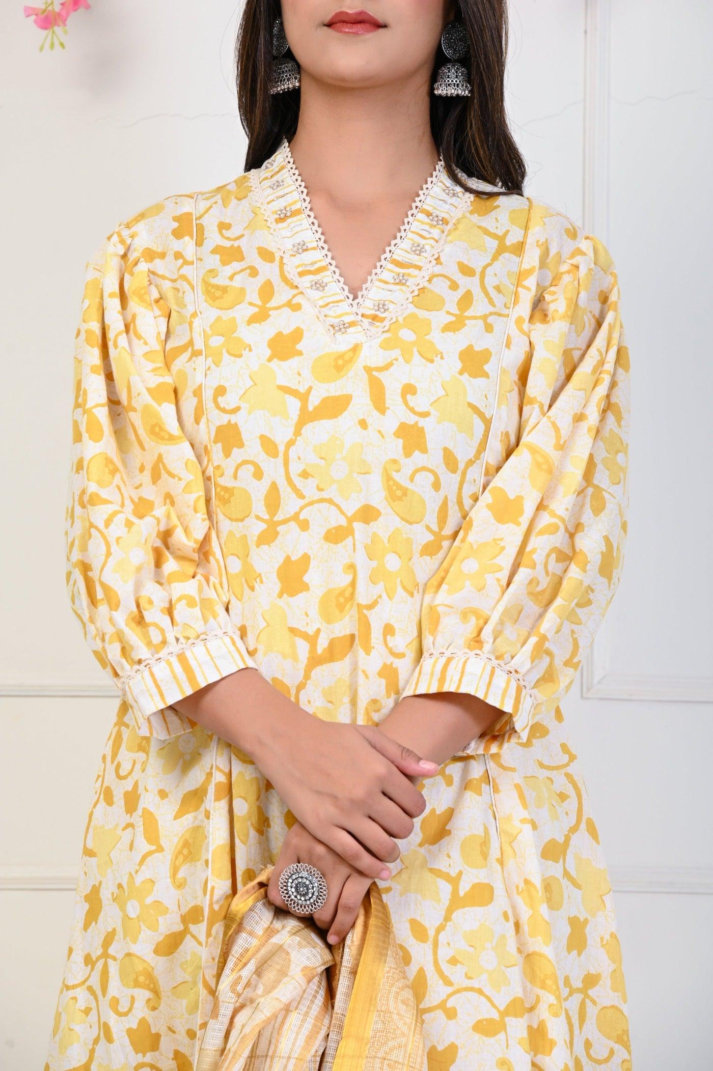 Cotton kurta set with dupatta wholesale women wear