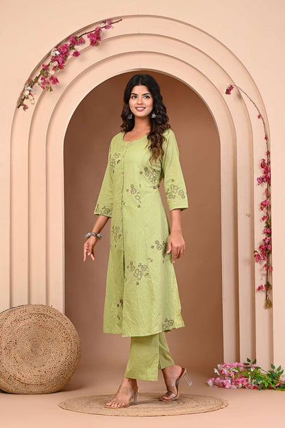 Wholesale women cotton kurta set with pant manufacturer | Neelufer Creation