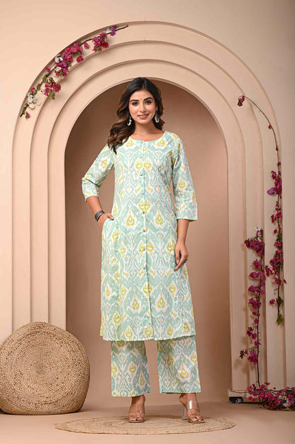 Neelufer Creation pure cotton kurta palazzo set