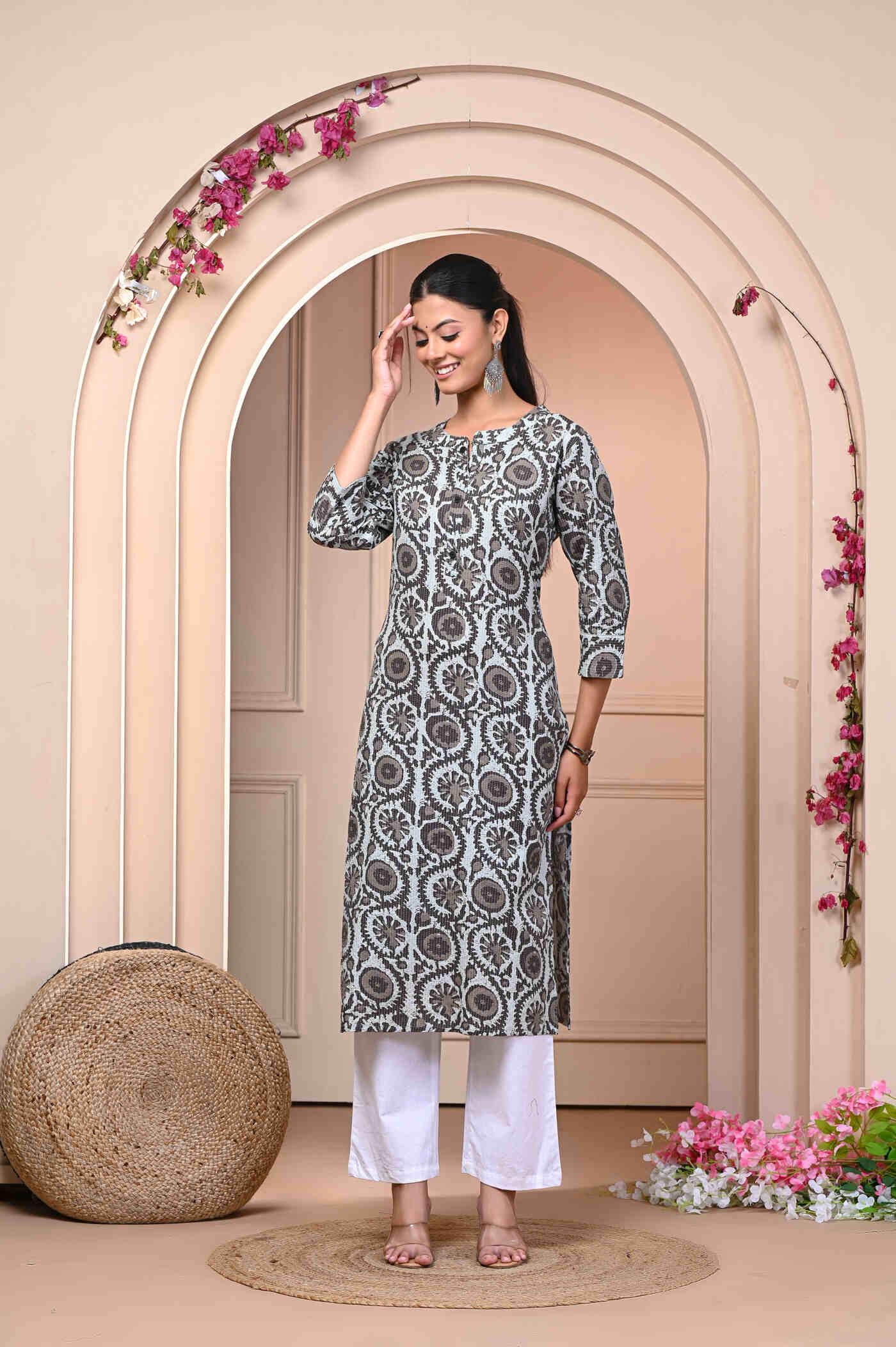 Women Katha cotton kurti wholesale manufacturer
