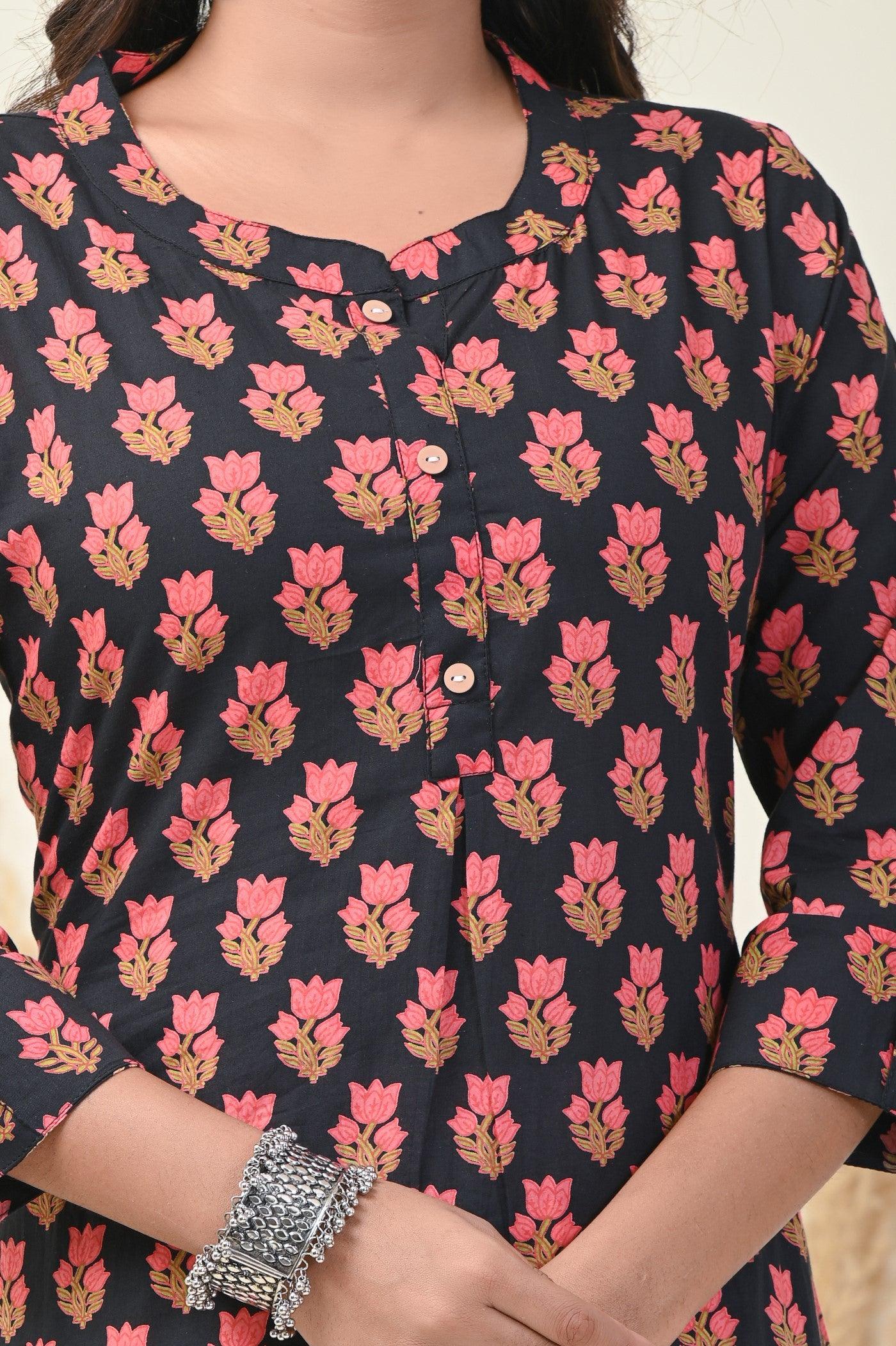 Printed pure cotton kurti women wear