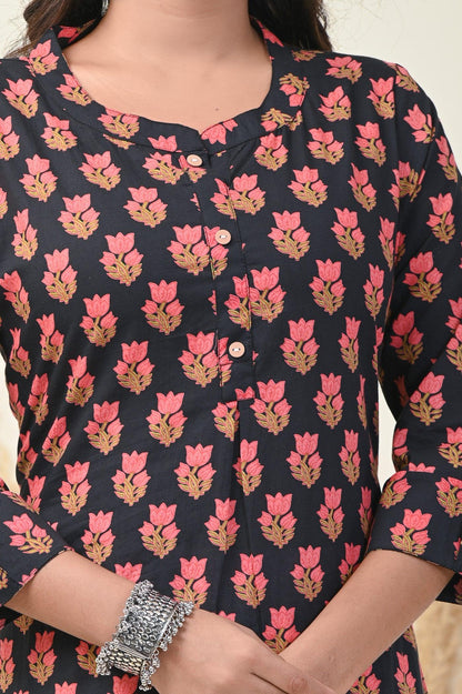 Printed pure cotton kurti women wear