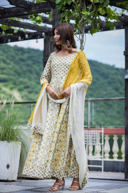 Modal chanderi long dress manufacturer India