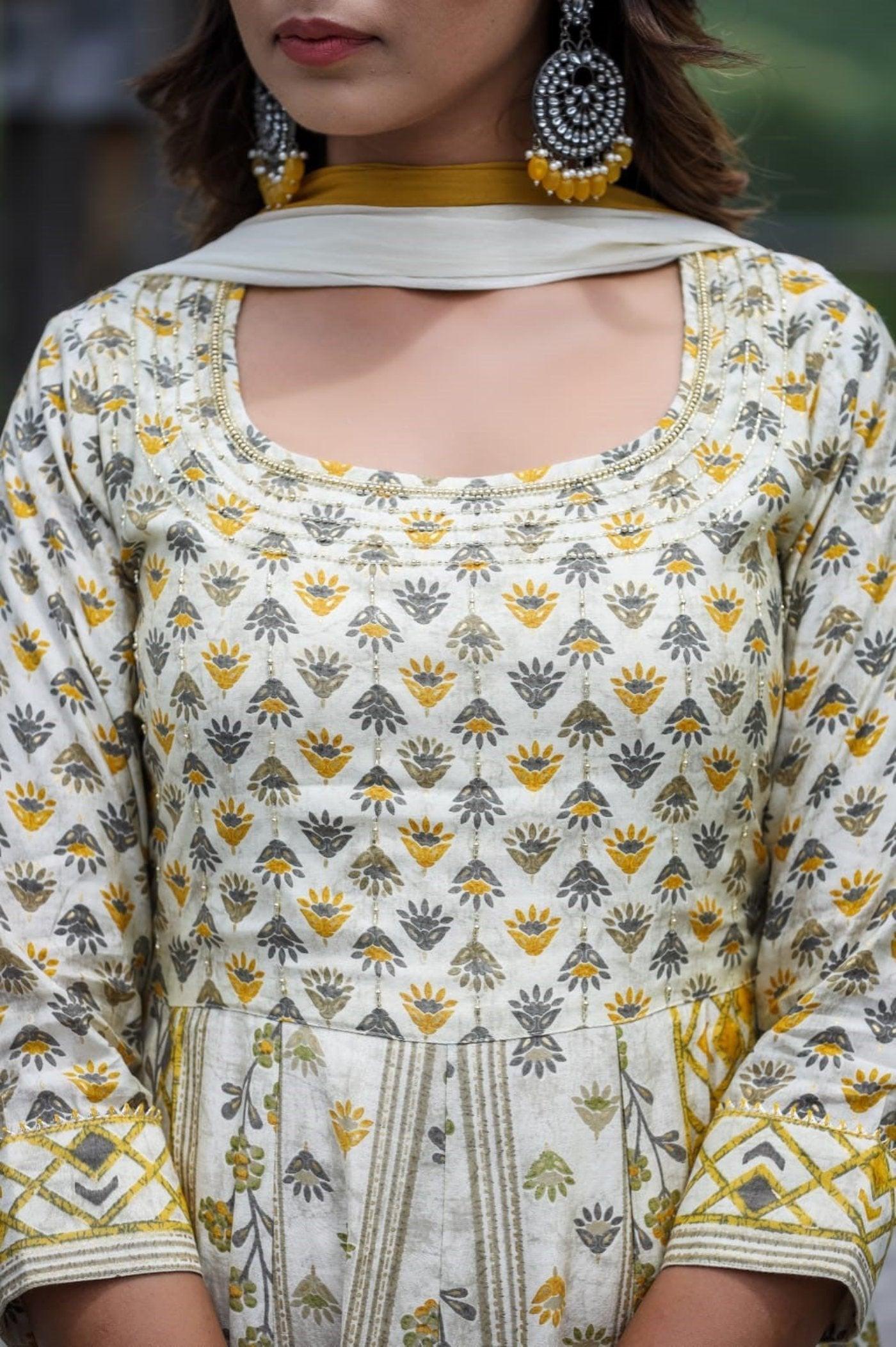 Women ethnic modal chanderi long dress wholesale