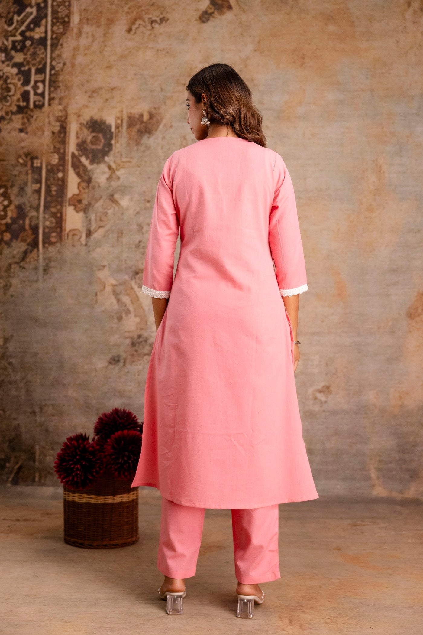 Pastel color ethnic wear