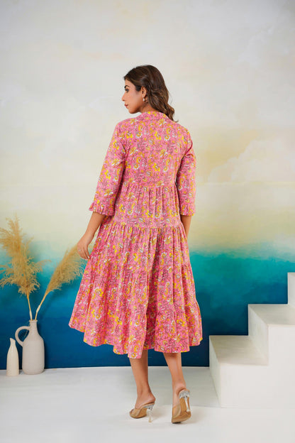 Women cotton midi dress bulk supply